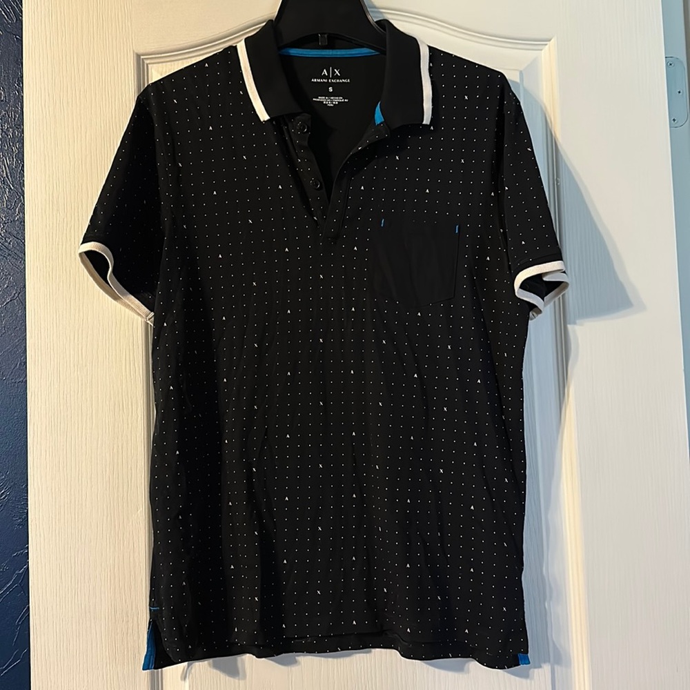 Armani Black Polo Shirt